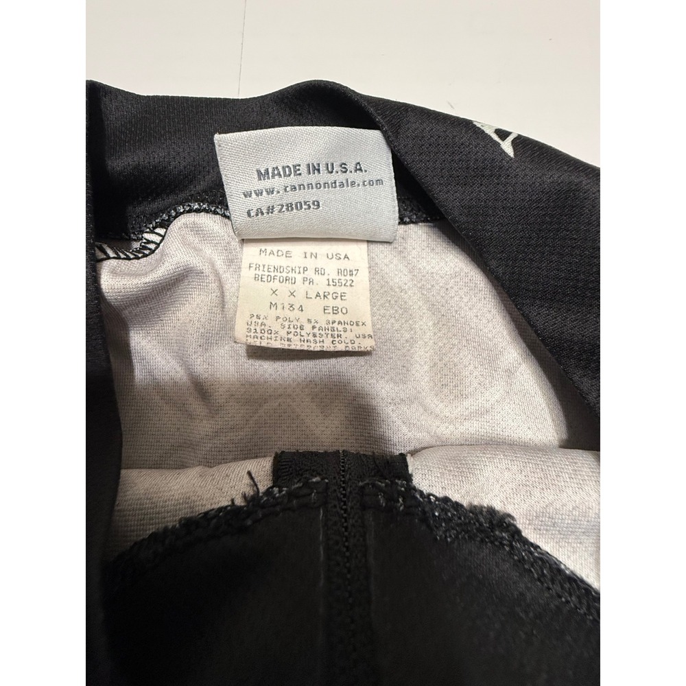 Cannondale Bad Boy Cycling Jersey Mens XXL Gray Black Tribal 1/4 Zip Made in USA - Picture 3 of 10